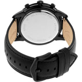 Fossil Goodwin Chronograph Black Dial Black Leather Strap Watch for Men - FS5585 Authentic Buy Shop Now