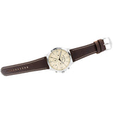 Fossil Forrester Chronograph White Dial Brown Leather Strap Watch for Men - FS5696 Authentic Buy Shop Now