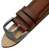 Fossil Garrett Chronograph Grey Dial Brown Leather Strap Watch for Men - FS5770 Authentic Buy Shop Now