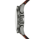 Fossil Garrett Chronograph Grey Dial Brown Leather Strap Watch for Men - FS5770 Authentic Buy Shop Now