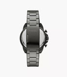 Fossil Bronson Chronograph Black Dial Grey Steel Strap Watch for Men - FS5852 Authentic Buy Shop Now
