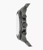 Fossil Bronson Chronograph Black Dial Grey Steel Strap Watch for Men - FS5852 Authentic Buy Shop Now