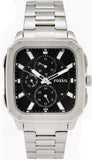 Fossil Inscription Multifunction Black Dial Silver Steel Strap Watch for Men - BQ2655 Authentic Buy Shop Now