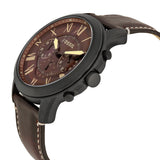 Fossil Grant Chronograph Brown Dial Brown Leather Strap Watch for Men - FS5088 Authentic Buy Shop Now