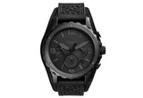 Fossil Nate Chronograph Black Dial Black Leather Strap Watch for Men - JR1510 Authentic Buy Shop Now