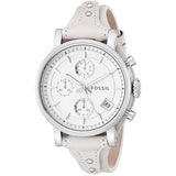 Fossil Boyfriend White Dial Beige Leather Strap Watch for Women - ES3811 Authentic Buy Shop Now