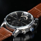 Tommy Hilfiger Kane Grey Dial Brown Leather Strap Watch for Men - 1710398 Authentic Buy Shop Now