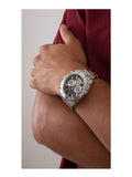 Guess Trophy Chronograph Diamonds Black Dial Silver Steel Strap Watch for Men - GW0390G1 Authentic Buy Shop Now