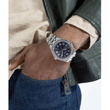 Guess Asset Quartz Blue Dial Silver Steel Strap Watch For Men - GW0575G4 Authentic Buy Shop Now