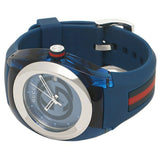 Gucci Sync XXL Quartz Blue Dial Blue Rubber Strap Watch For Men - YA137104 Authentic Buy Shop Now