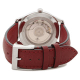 Gucci G Timeless Automatic Silver Dial Red Leather Strap Watch For Men - YA126346 Authentic Buy Shop Now