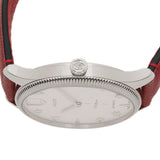 Gucci G Timeless Automatic Silver Dial Red Leather Strap Watch For Men - YA126346 Authentic Buy Shop Now