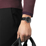 Tissot Le Locle Powermatic 80 Black Dial Black Leather Strap Watch For Men - T006.407.16.053.00 Authentic Buy Shop Now
