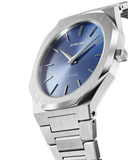 D1 Milano Ultra Thin Blue Dial Silver Steel Watch for Men - D1-UTBJ03 Authentic Buy Shop Now