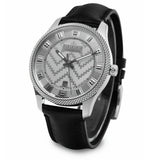 Gucci G Timeless Eryx Silver Dial Black Leather Strap Watch For Men - YA126338 Authentic Buy Shop Now