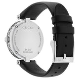 Gucci Diamantissima Diamonds Black Dial Black Leather Strap Watch For Women - YA141403 Authentic Buy Shop Now