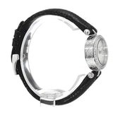 Gucci Diamantissima Diamonds Mother of Pearl Dial Black Leather Strap Watch For Women - YA141511 Authentic Buy Shop Now