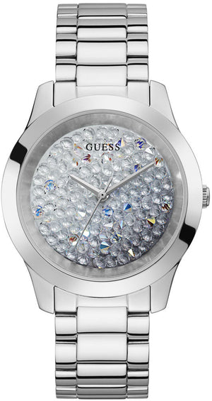 Guess Crush Silver Dial Silver Steel Strap Watch For Women - GW0020L1 Authentic Buy Shop Now