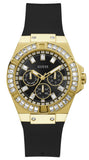 Guess Venus Diamonds Black Dial Black Rubber Strap Watch for Women - GW0118L1 Authentic Buy Shop Now
