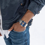 Guess Phoenix Multifunction Blue Dial Silver Steel Strap Watch For Men - GW0456G5 Authentic Buy Shop Now