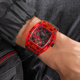 Guess Phoenix Multifunction Analog Red Dial Black Silicone Strap Watch For Men - GW0499G4 Authentic Buy Shop Now