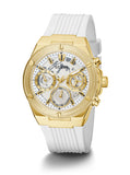 Guess Athena White Dial White Rubber Strap Watch for Women - GW0409L2 Authentic Buy Shop Now