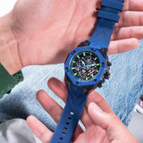 Guess Formula Multifunction Blue Dial Blue Silicone Strap Watch For Men - GW0579G3 Authentic Buy Shop Now