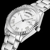 Guess Luna Silver Dial Silver Steel Strap Watch for Women - GW0308L1 Authentic Buy Shop Now