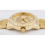 Guess Sassy Analog Quartz Gold Dial Gold Steel Strap Watch For Women - W0705L2 Authentic Buy Shop Now