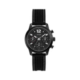 Guess Marina Chronograph Black Dial Black Rubber Strap Watch for Women - W1025L3 Authentic Buy Shop Now