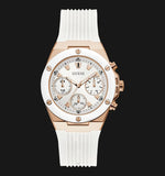 Guess Athena White Dial White Rubber Strap Watch For Women - GW0030L3 Authentic Buy Shop Now