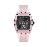 Guess Sporting Black Dial Pink Rubber Strap Watch for Men - GW0032G1 Authentic Buy Shop Now