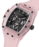Guess Sporting Black Dial Pink Rubber Strap Watch for Men - GW0032G1 Authentic Buy Shop Now
