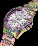 Guess Lady Frontier Diamonds Silver Dial Multicolor Steel Strap Watch for Women - GW0044L1 Authentic Buy Shop Now