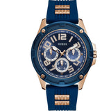 Guess Delta Blue Dial Blue Silicone Strap Watch for Men - GW0051G3 Authentic Buy Shop Now