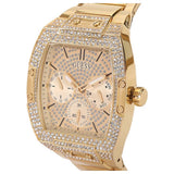 Guess Phoenix Multifunction Crystals Gold Dial Gold Steel Strap Watch For Men - GW0094G2 Authentic Buy Shop Now