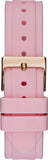 Guess Solstice Diamonds White Dial Pink Rubber Strap Watch For Women - GW0113L4 Authentic Buy Shop Now