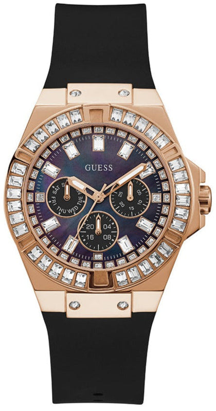 Guess Venus Diamonds Black Dial Black Rubber Strap Watch for Women - GW0118L2 Authentic Buy Shop Now