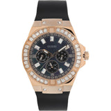Guess Venus Diamonds Black Dial Black Rubber Strap Watch for Women - GW0118L2 Authentic Buy Shop Now