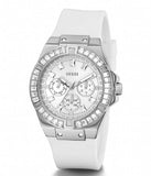 Guess Venus Diamonds White Dial White Rubber Strap Watch for Women - GW0118L3 Authentic Buy Shop Now