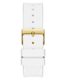 Guess Venus Diamonds White Dial White Rubber Strap Watch for Women - GW0118L5 Authentic Buy Shop Now