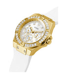 Guess Venus Diamonds White Dial White Rubber Strap Watch for Women - GW0118L5 Authentic Buy Shop Now