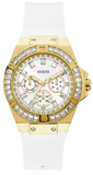 Guess Venus Diamonds White Dial White Rubber Strap Watch for Women - GW0118L5 Authentic Buy Shop Now