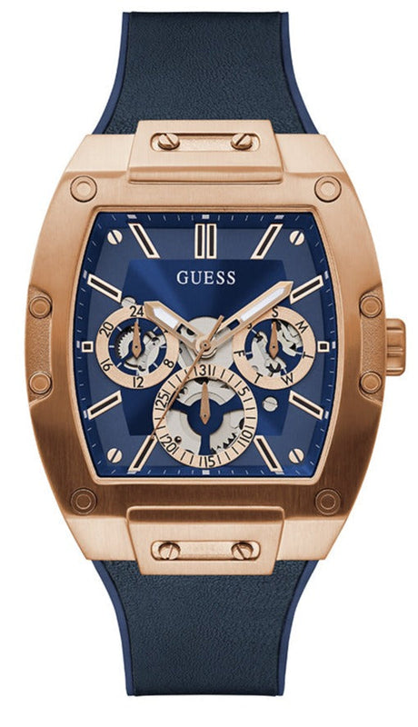 Guess Phoenix Multifunction Blue Dial Blue Rubber Strap Watch for Men - GW0202G4 Authentic Buy Shop Now