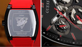 Guess Phoenix Multifunction Black Dial Black & Red Rubber Strap Watch for Men - GW0202G7 Authentic Buy Shop Now