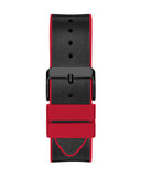 Guess Phoenix Multifunction Black Dial Black & Red Rubber Strap Watch for Men - GW0202G7 Authentic Buy Shop Now