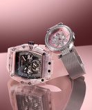 Guess Sporting Black Dial Pink Rubber Strap Watch for Men - GW0032G1 Authentic Buy Shop Now