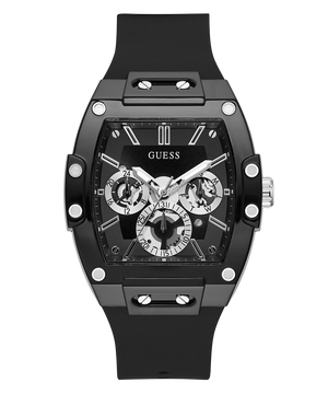 Guess Phoenix Multifunction Black Dial Black Rubber Strap Watch for Men - GW0203G3 Authentic Buy Shop Now