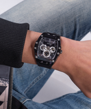 Guess Phoenix Multifunction Black Dial Black Rubber Strap Watch for Men - GW0203G3 Authentic Buy Shop Now