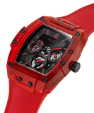 Guess Phoenix Multifunction Black Dial Red Rubber Strap Watch for Men - GW0203G5 Authentic Buy Shop Now
